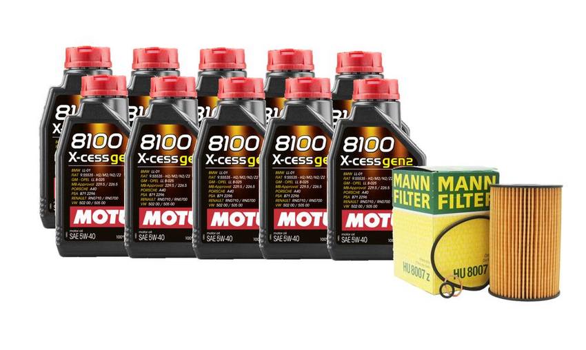 BMW Engine Oil Change Kit - Motul 11427583220 (5W40) (X-CESS GEN2 8100)